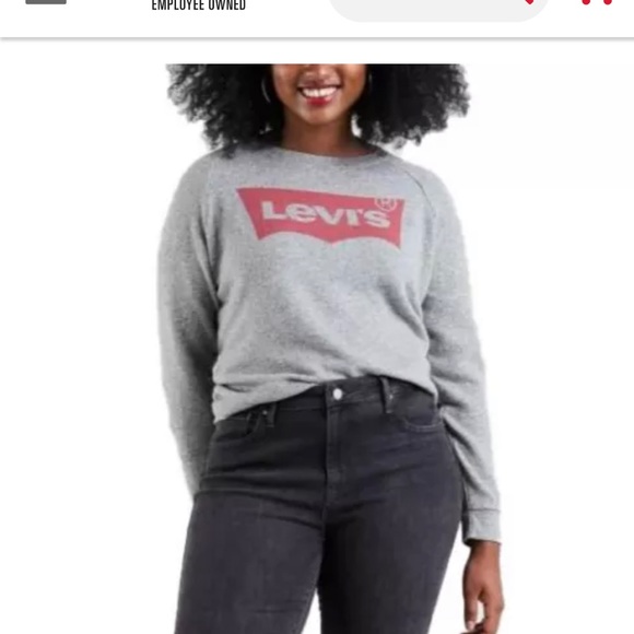 Women’s Levi’s Relaxed Graphic Crewneck Sweatshirt - Picture 1 of 5